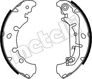 Колодки тормозные барабанные METELLI 530136