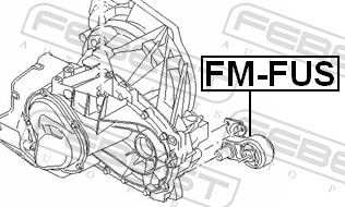 Подушка коробки скоростей FEBEST FMFUS