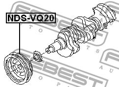 Шкив коленвала FEBEST NDSVQ20