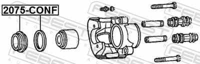 Ремкомплект тормозного суппорта MasterKit 77A1611
