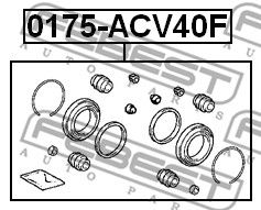 Ремкомплект суппорта тормозного FEBEST 0175ACV40F
