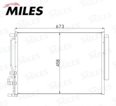 Радиатор кондиционера Miles ACCB153