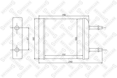 Радиатор отопителя STELLOX 1035050SX