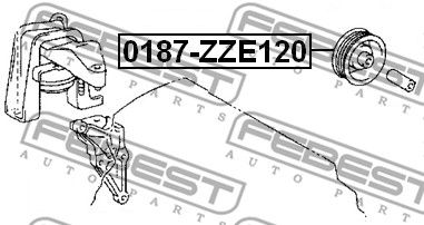 Ролик обводной FEBEST 0187ZZE120
