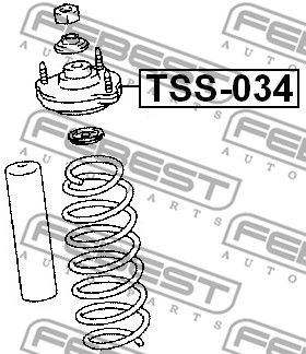 Опора амортизатора переднего FEBEST TSS034