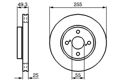 Диск тормозной BOSCH 0986479085