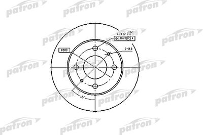 Диск тормозной передний PATRON PBD4019