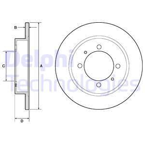 Диск тормозной DELPHI BG3203