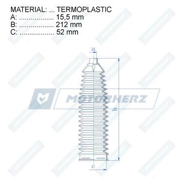 Пыльник рулевой рейки MotorHerz RDZ0056MG