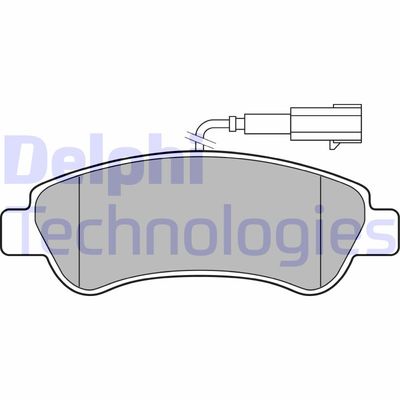 Колодки тормозные дисковые задние DELPHI LP3153