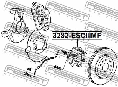 Ступица передняя FEBEST 3282ESCIIIMF
