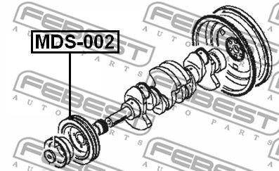 Шкив коленвала FEBEST MDS002