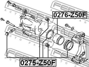 Ремкомплект суппорта тормозного FEBEST 0275Z50F