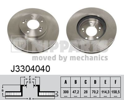 Диск тормозной NIPPARTS J3304040