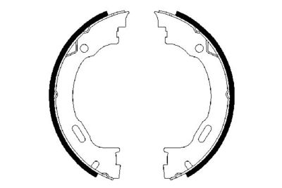 Колодки тормозные барабанные BOSCH 0986487609