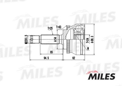 ШРУС наружный Miles GA20266