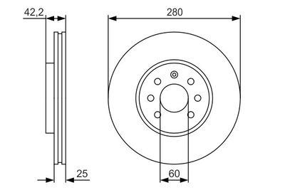 Диск тормозной BOSCH 0986479S55