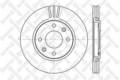 Диск тормозной передний STELLOX 60203719VSX
