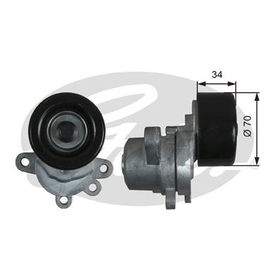 Ролик поликлинового ремня натяжной GATES T39155