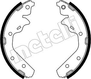 Колодки тормозные барабанные METELLI 530028