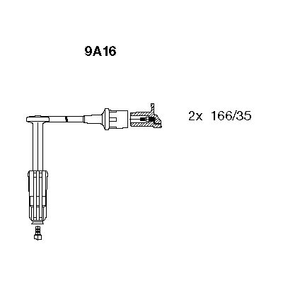Комплект проводов BREMI 9A16