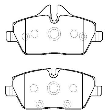 Колодки тормозные дисковые HSB HP9951
