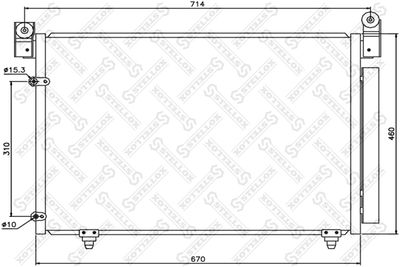 Радиатор кондиционера STELLOX 1045192SX