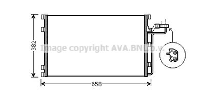 Радиатор кондиционера AVA VO5139