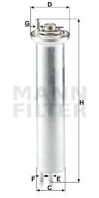 Фильтр топливный MANN-FILTER WK532