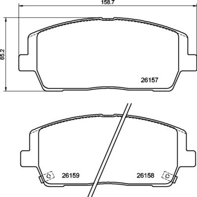Колодки тормозные дисковые передние BREMBO P30116