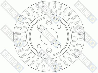 Диск тормозной передний GIRLING 6065341