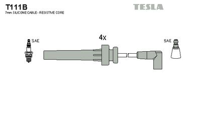 Провода зажигания TESLA T111B
