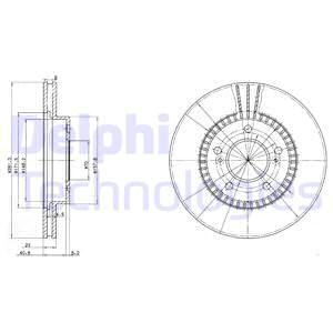Диск тормозной DELPHI BG3061