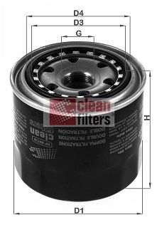Фильтр масляный CLEAN FILTERS DF861A