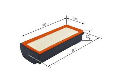 Фильтр воздушный BOSCH F026400409