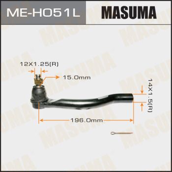 Наконечник рулевой левый Masuma MEH051L