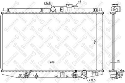 Радиатор АКПП STELLOX 1026672SX