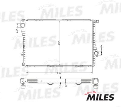 Радиатор Miles ACRB057