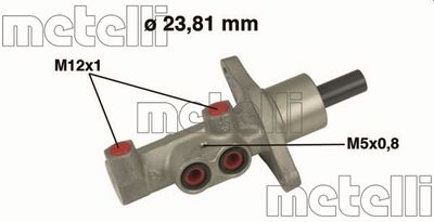 Цилиндр тормозной главный METELLI 050475