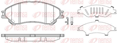 Колодки тормозные передние REMSA 158902