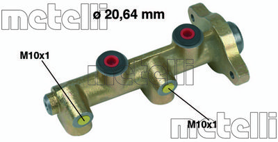 Цилиндр тормозной главный METELLI 050117