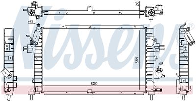 Радиатор системы охлаждения NISSENS 63029A