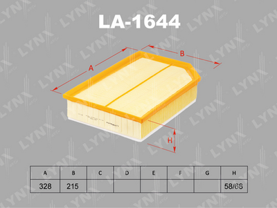 Фильтр воздушный LYNXauto LA1644