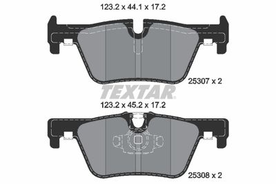 Колодки тормозные дисковые TEXTAR 2530701