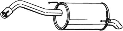 Глушитель задняя часть BOSAL 145127