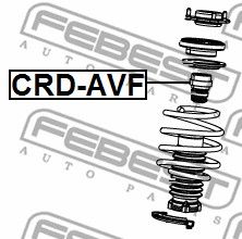Отбойник амортизатора переднего FEBEST CRDAVF