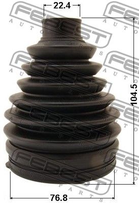 Пыльник ШРУС наружный комплект FEBEST 2217PCD