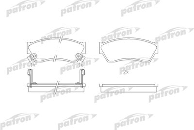 Колодки тормозные дисковые передние PATRON PBP588
