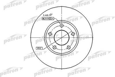 Диск тормозной передний PATRON PBD2650