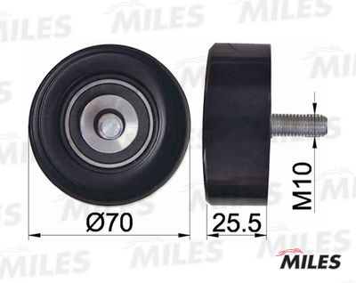 Ролик ремня приводного Miles AG03010